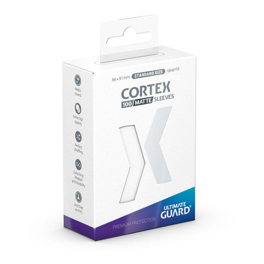 Ultimate Guard Cortex Sleeves Matte Standard Size (100) - White Ultimate Guard