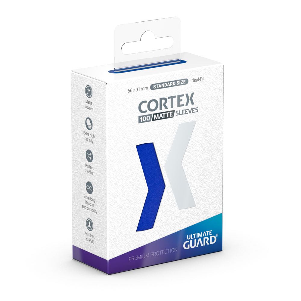 Ultimate Guard Cortex Sleeves Matte Standard Size (100) - Blue Ultimate Guard