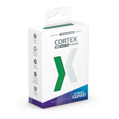 Ultimate Guard Cortex Sleeves Matte Standard Size (100) - Green Ultimate Guard