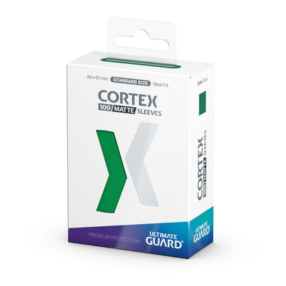Ultimate Guard Cortex Sleeves Matte Standard Size (100) - Green Ultimate Guard