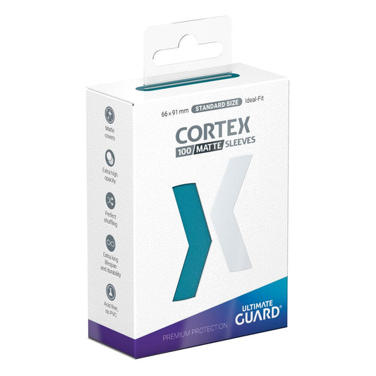 Ultimate Guard Cortex Sleeves Matte Standard Size (100) - Petrol Ultimate Guard