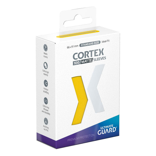 Ultimate Guard Cortex Sleeves Matte Standard Size (100) - Yellow Ultimate Guard