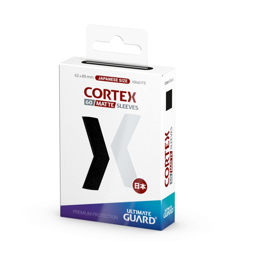 Ultimate Guard Cortex Sleeves Matte Japanese Size (60) - Black Ultimate Guard