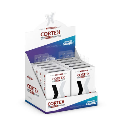 Ultimate Guard Cortex Sleeves Matte Japanese Size (60) - Black Ultimate Guard