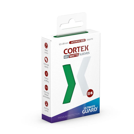 Ultimate Guard Cortex Sleeves Matte Japanese Size (60) - Green Ultimate Guard