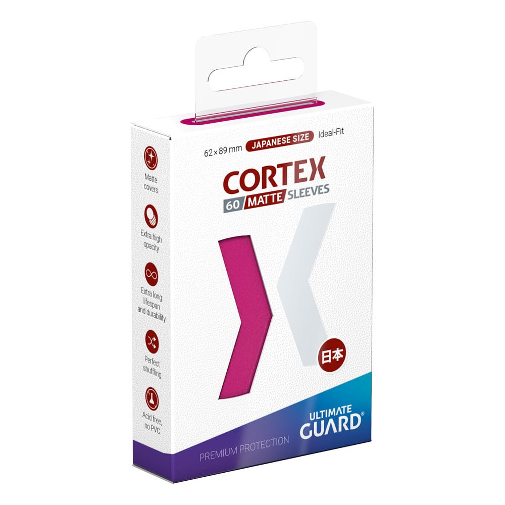 Ultimate Guard Cortex Sleeves Matte Japanese Size (60) - Pink Ultimate Guard