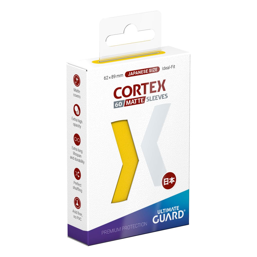 Ultimate Guard Cortex Sleeves Matte Japanese Size (60) - Yellow Ultimate Guard