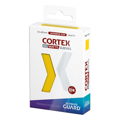 Ultimate Guard Cortex Sleeves Matte Japanese Size (60) - Yellow Ultimate Guard