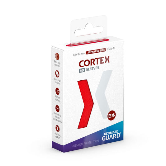 Ultimate Guard Cortex Sleeves Japanese Size (60) - Red Ultimate Guard