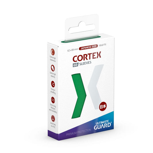 Ultimate Guard Cortex Sleeves Japanese Size (60) - Green Ultimate Guard