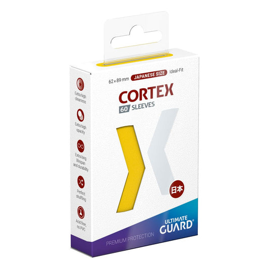 Ultimate Guard Cortex Sleeves Japanese Size (60) - Yellow Ultimate Guard