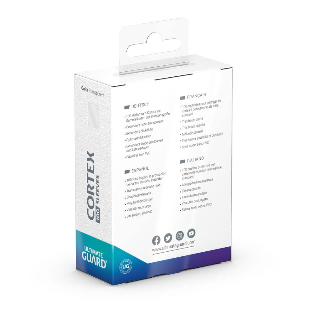 Ultimate Guard Cortex Sleeves Standard Size  (100) - Transparent Ultimate Guard