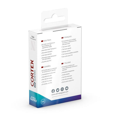 Ultimate Guard Cortex Sleeves Japanese Size (60) - Transparent Ultimate Guard