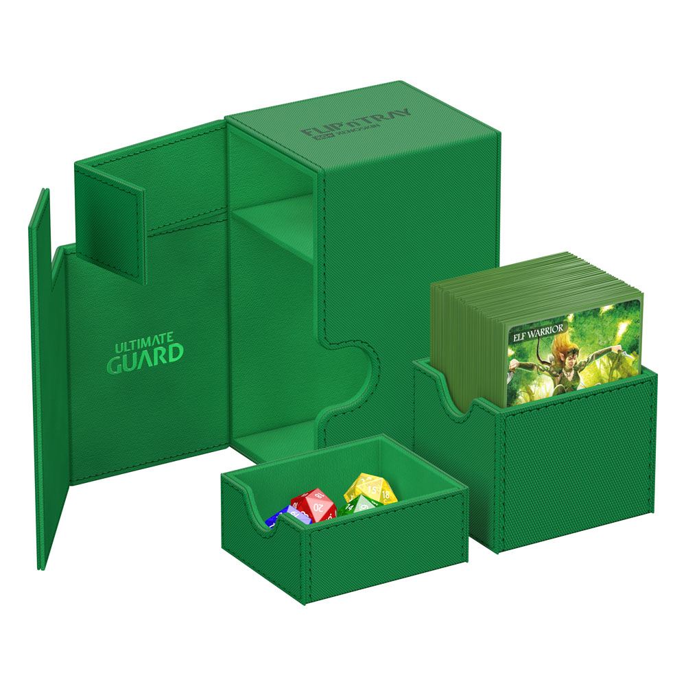 Ultimate Guard Flip’n’Tray 80+ Xenoskin - Green Card Boxes