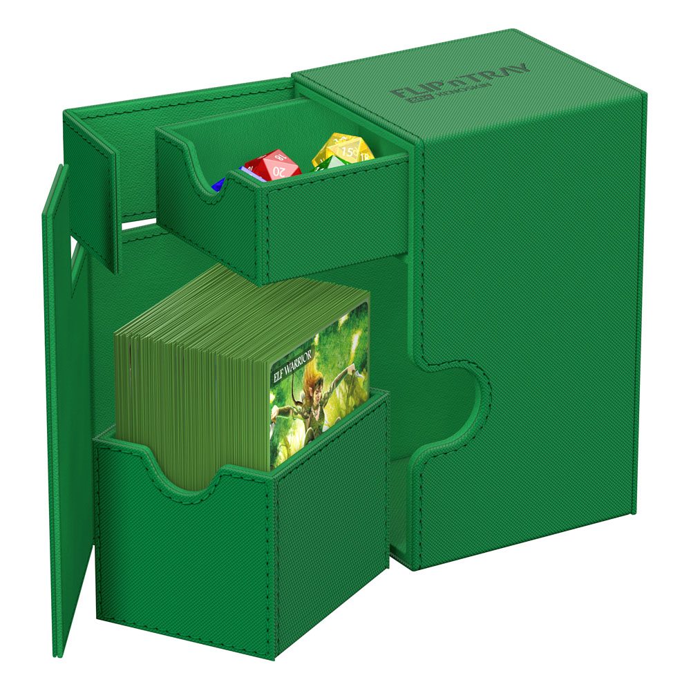 Ultimate Guard Flip’n’Tray 80+ Xenoskin - Green Card Boxes
