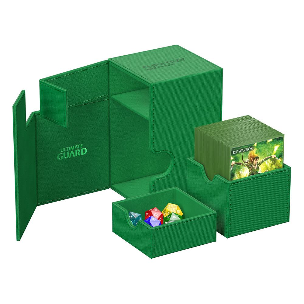 Ultimate Guard Flip'n'Tray 100+ Xenoskin - Green Ultimate Guard