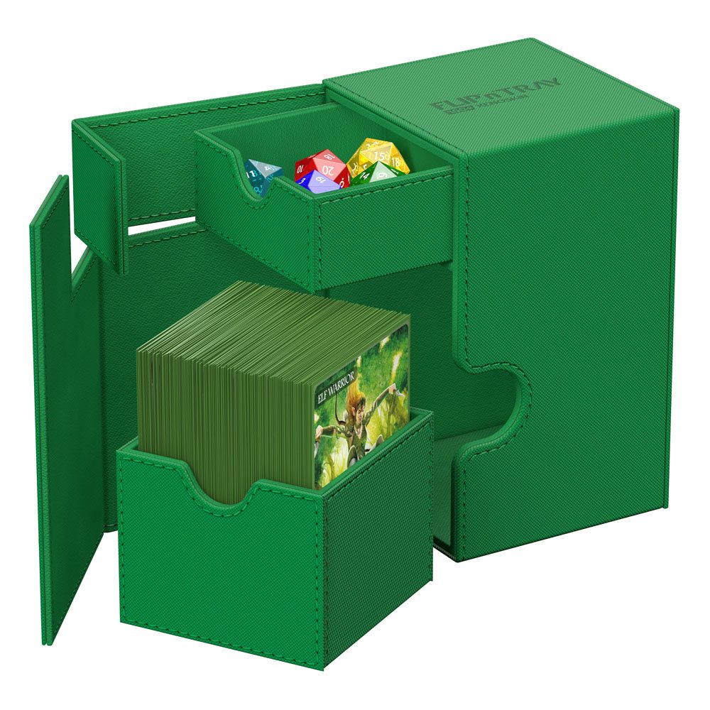 Ultimate Guard Flip'n'Tray 100+ Xenoskin - Green Ultimate Guard