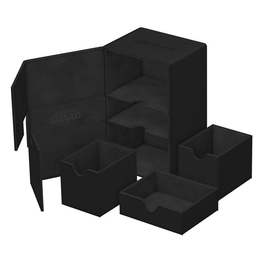 Ultimate Guard Twin Flip'n'Tray 160+ Xenoskin - Black Ultimate Guard
