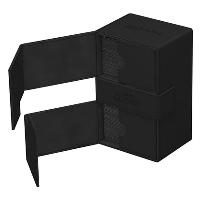 Ultimate Guard Twin Flip'n'Tray 160+ Xenoskin - Black Ultimate Guard