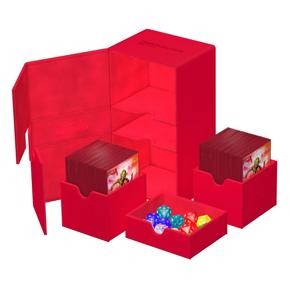Ultimate Guard Twin Flip'n'Tray 200+ Xenoskin - Red Ultimate Guard
