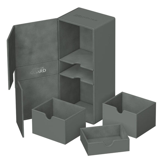 Ultimate Guard Twin Flip'n'Tray 266+ Xenoskin - Grey Ultimate Guard