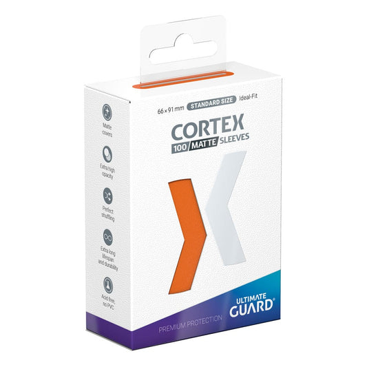 Ultimate Guard Cortex Sleeves Matte Standard Size (100) - Orange Ultimate Guard