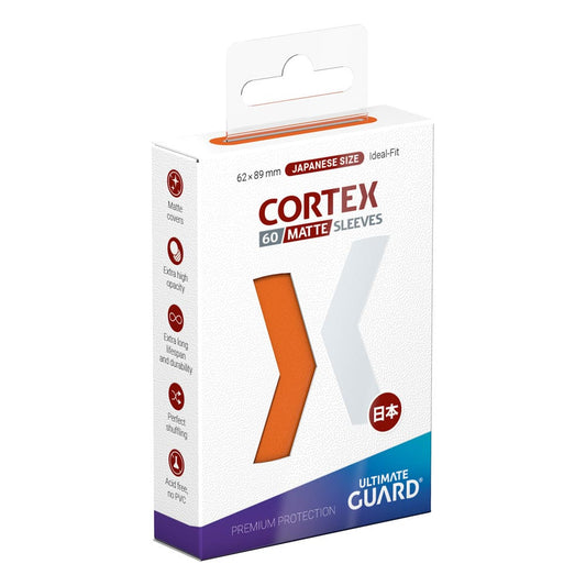 Ultimate Guard Cortex Sleeves Matte Japanese Size (60) - Orange Ultimate Guard