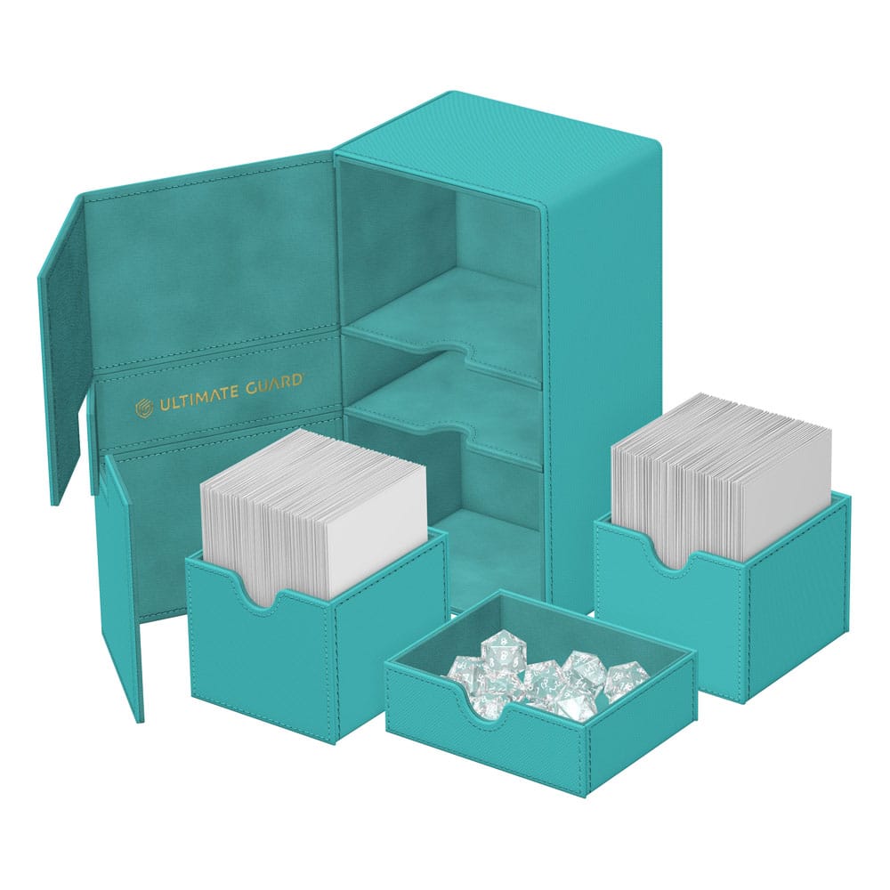Ultimate Guard Twin Flip’n’Tray 200+ Xenoskin ’Summer Edition 2025’’ - Lagoon Card Boxes