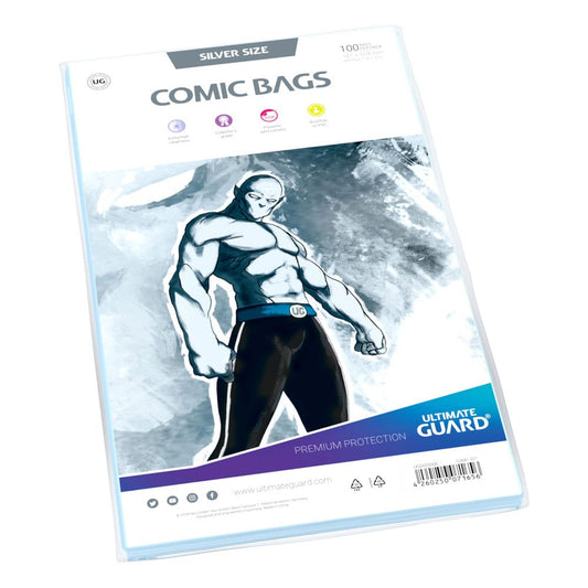 Ultimate Guard Comic Bags Standard (100) - Silver Size Ultimate Guard