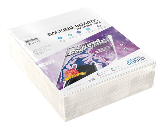 Ultimate Guard Comic Backing Boards (100) - Magazine Size Ultimate Guard