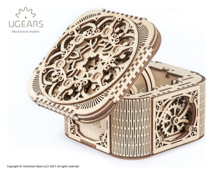 Ugears 3D Wooden Puzzle Treasure Box