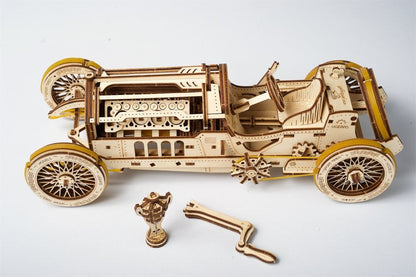 Ugears 3D Wooden Puzzle U-9 Grand Prix Car