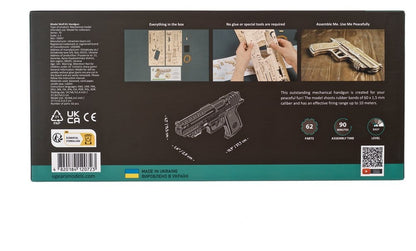 Ugears 3D Wooden Puzzle Wolf-01 Handgun