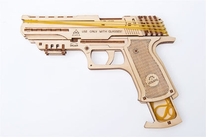 Ugears 3D Wooden Puzzle Wolf-01 Handgun