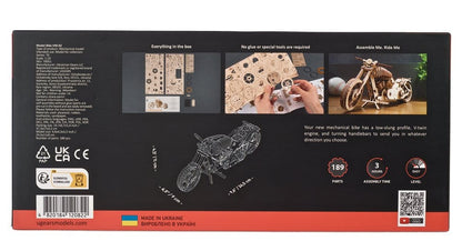 Ugears 3D Wooden Puzzle Bike VM-02
