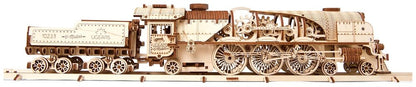 Ugears 3D Wooden Puzzle V-Express Steam Train with Tender