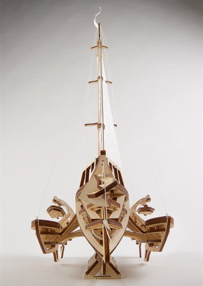 Ugears 3D Wooden Puzzle Trimaran Merihobus