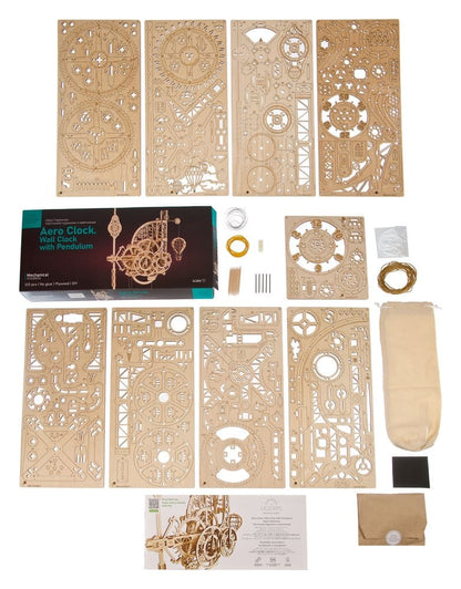 Ugears 3D Wooden Puzzle Aero Clock