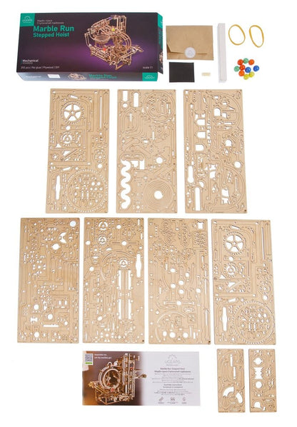 Ugears 3D Wooden Puzzle Marble Run Stepped Hoist