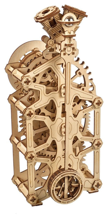 Ugears 3D Wooden Puzzle Engine Clock