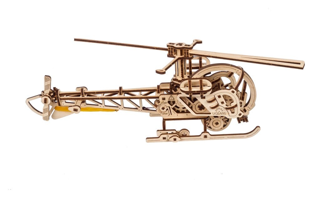Ugears 3D Wooden Puzzle Mini Helicopter
