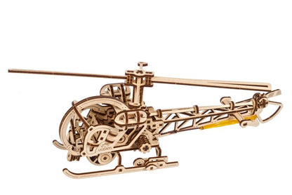 Ugears 3D Wooden Puzzle Mini Helicopter