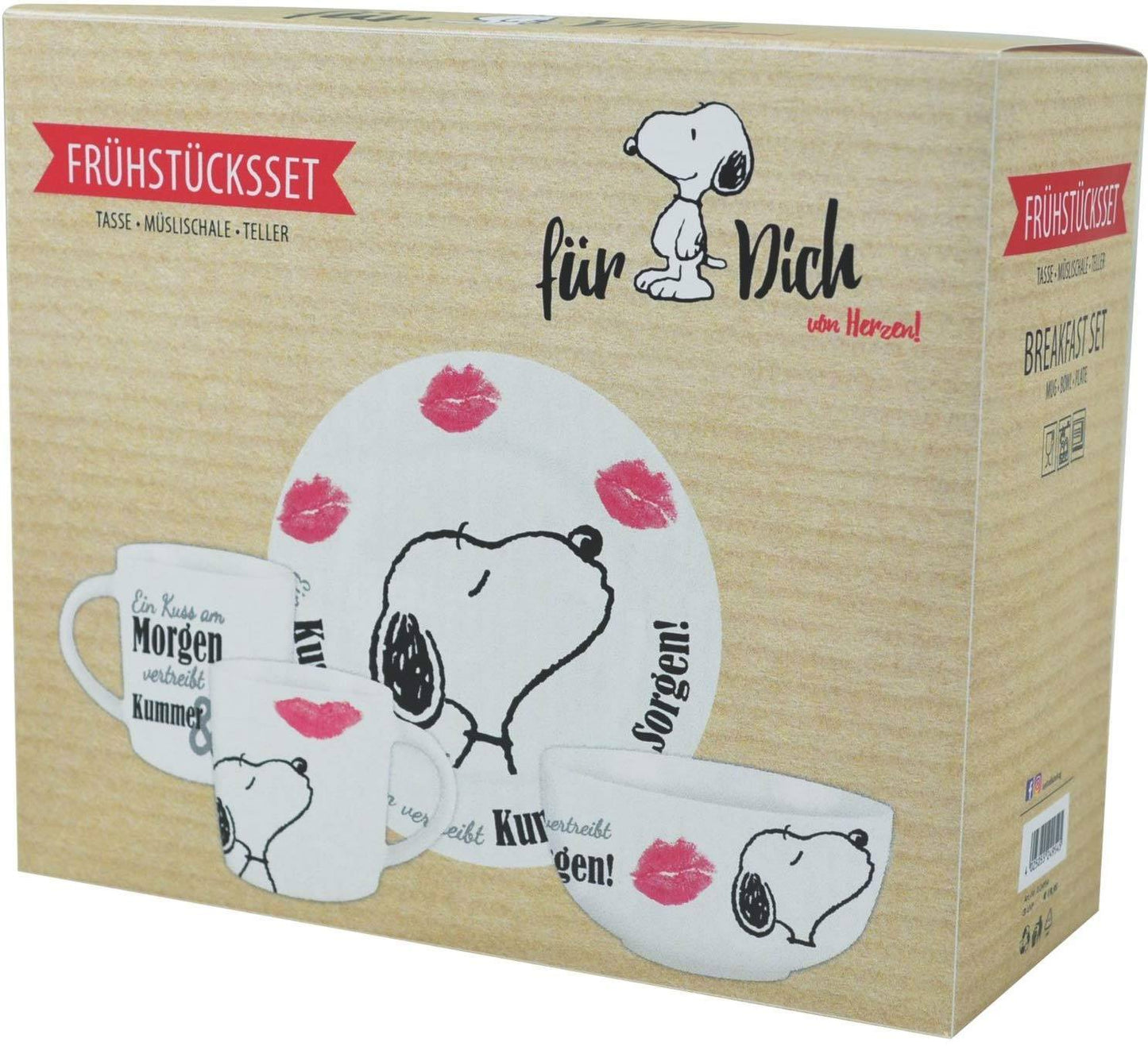 Peanuts Breakfast Set Snoopy United Labels