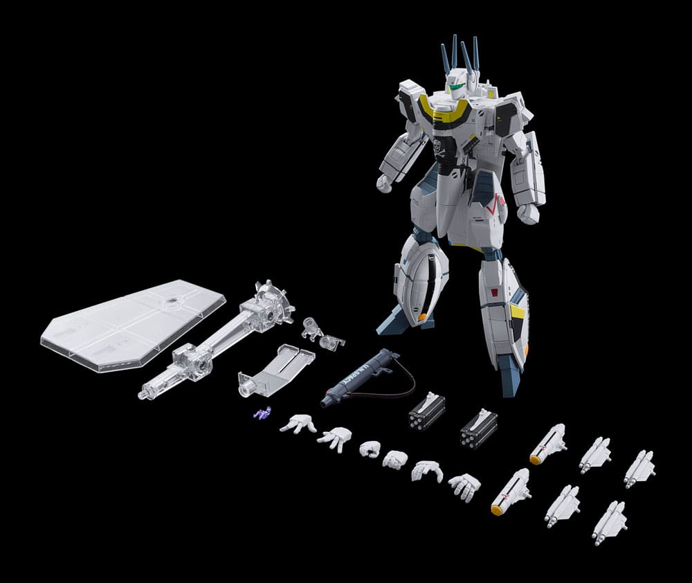 Robotech Veritech Diecast Action Figure Veritech VF-1S Transformable 21 cm Unix Square