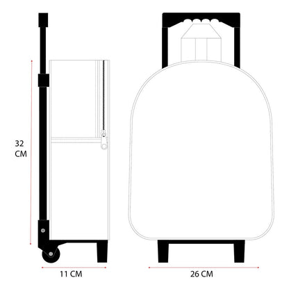 Sonic the Hedgehog Trolley Backpack 3D Sonic Prime Great Escapes 32 cm