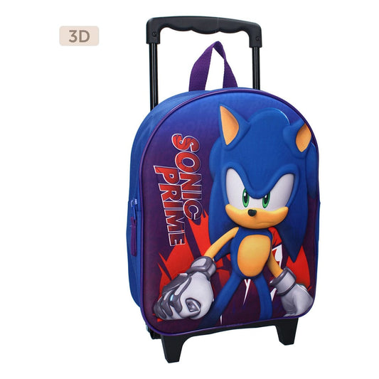 Sonic the Hedgehog Trolley Backpack 3D Sonic Prime Great Escapes 32 cm