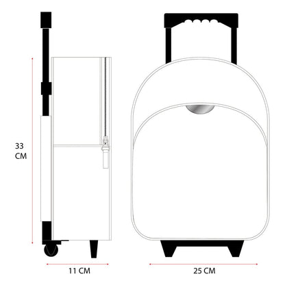 Hello Kitty Trolley Backpack Follow The Rainbow 33 cm
