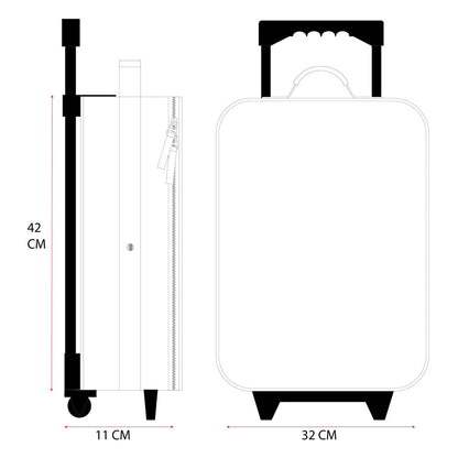Lilo & Stitch Trolley Suitcase Made to Roll 42 cm