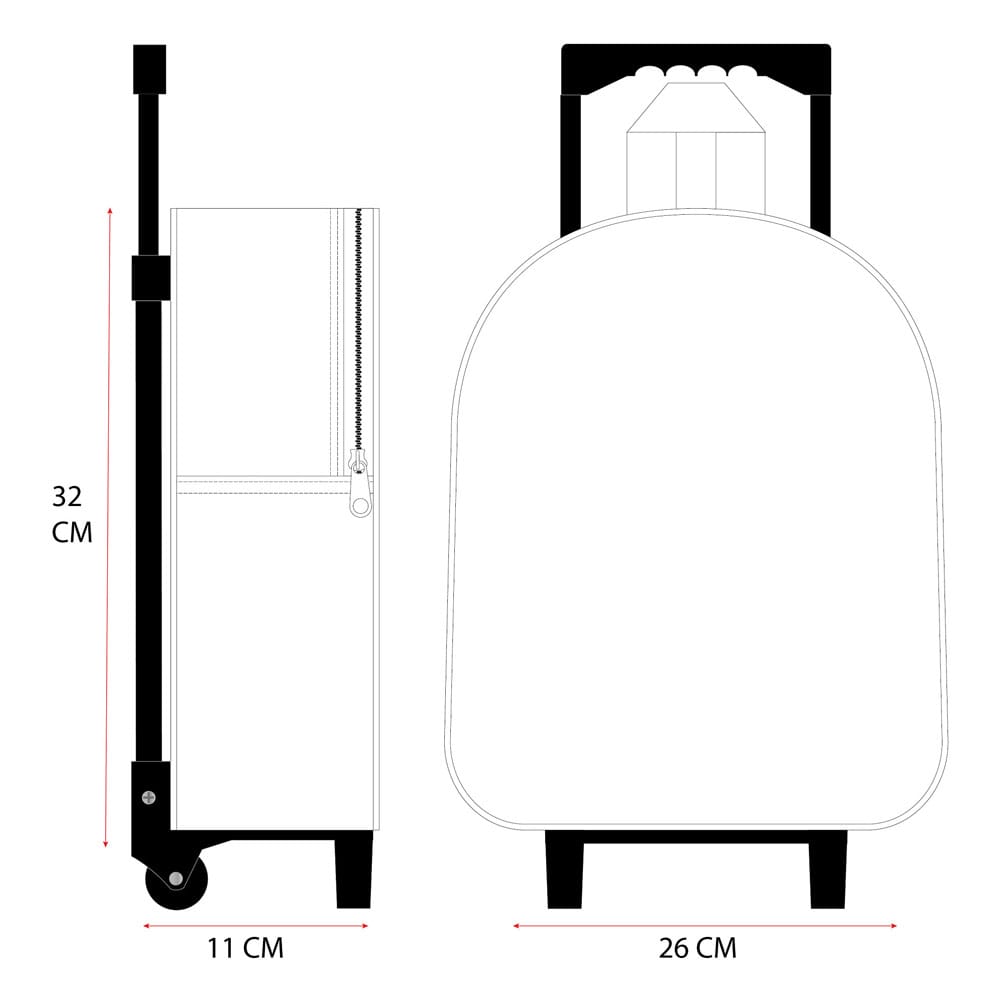 Lilo & Stitch Trolley Backpack 3D Great Escapes 32 cm Bags