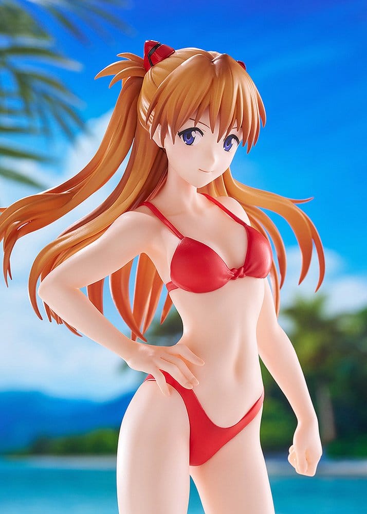 Rebuild of Evangelion Pop Up Parade Beach Queens Asuka Shikinami Langley (Bikini Style) L Size 23 cm